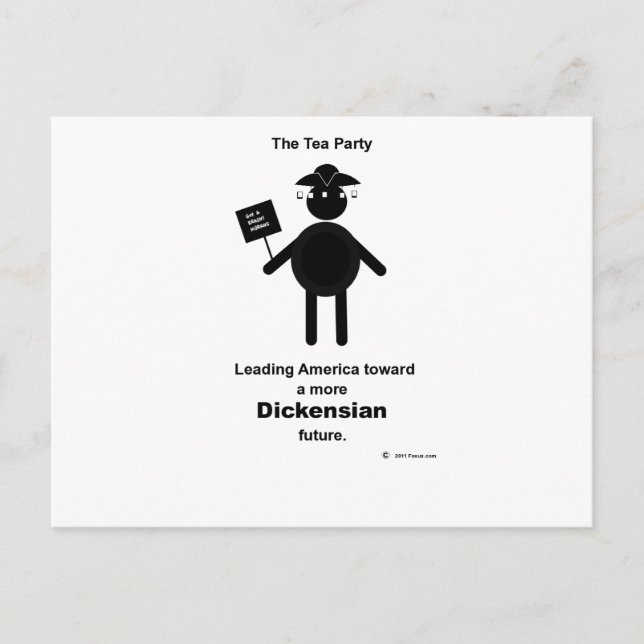 Teabagger Dickensian Postcard (Front)