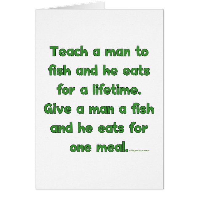 Teach A Man To Fish (Front)