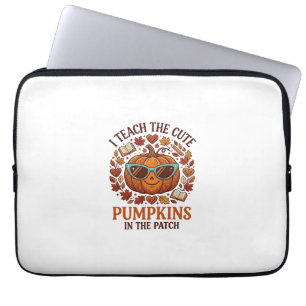 Teach Cute Pumpkins Patch Halloween Sunglasses_1 Laptop Sleeve