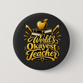 Teach Inspire Repeat Funny Teacher Gift 2 Inch Round Button