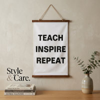 Teach Inspire Repeat Modern Design