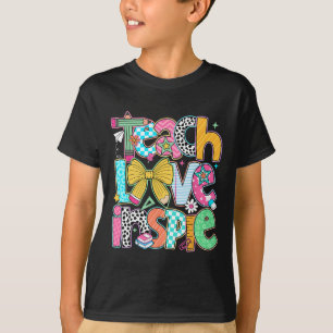 Teach Love Inspire Back To School Teacher Kids Boy T-Shirt