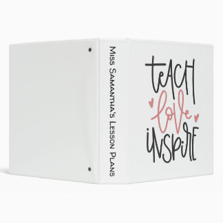 Teach Love Inspire Binder