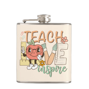 Teach Love Inspire – Cute School Supplies Hip Flask