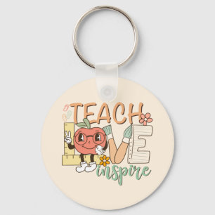 Teach Love Inspire – Cute School Supplies Keychain