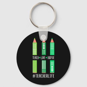 Teach Love Inspire - Daycare Provider Childcare Te Keychain