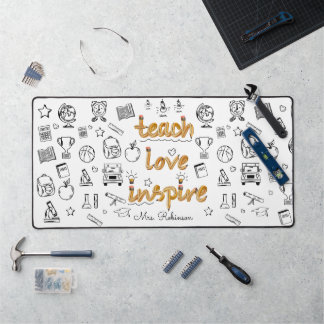 Teach Love Inspire : Doodle moderne personnalisé