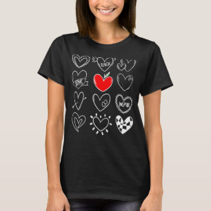 Teach Love Inspire Hearts Valentines Day For Teach T-Shirt