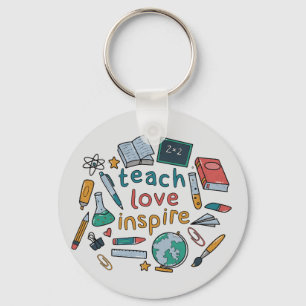 Teach Love Inspire Keychain