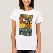 Teach Love Inspire – Motivational Retro Teacher 