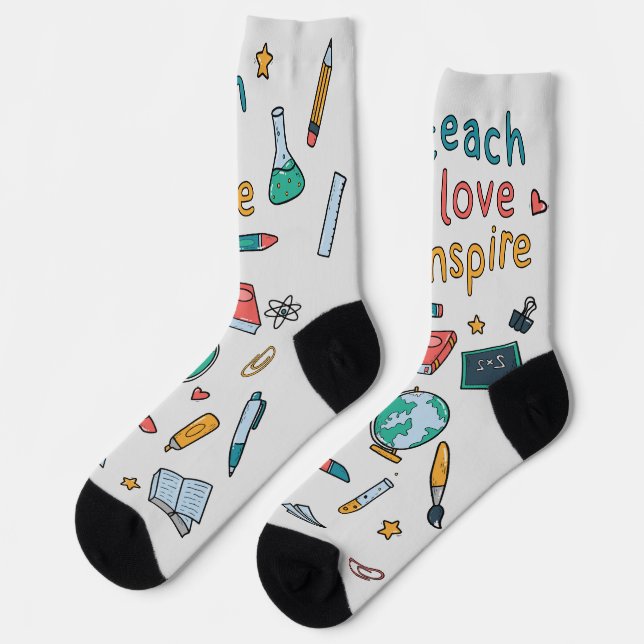 Teach Love Inspire Socks (Left)