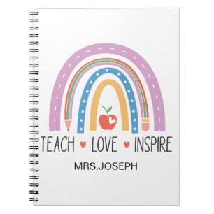Teach Love Inspire Teacher Notebook