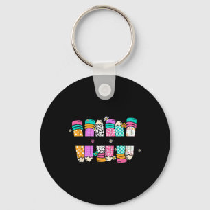 Teach Love Inspire Teacher Pencil Back To School F Keychain