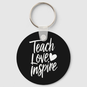 Teach Love Inspire Teacher's Day Gift Teacher Life Keychain