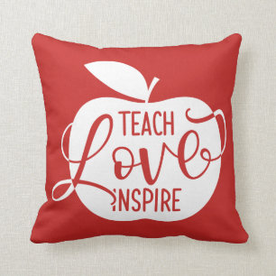 Teach Love Inspire Throw Pillow