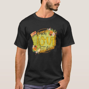 Teach Love Repeat Floral School T-Shirt