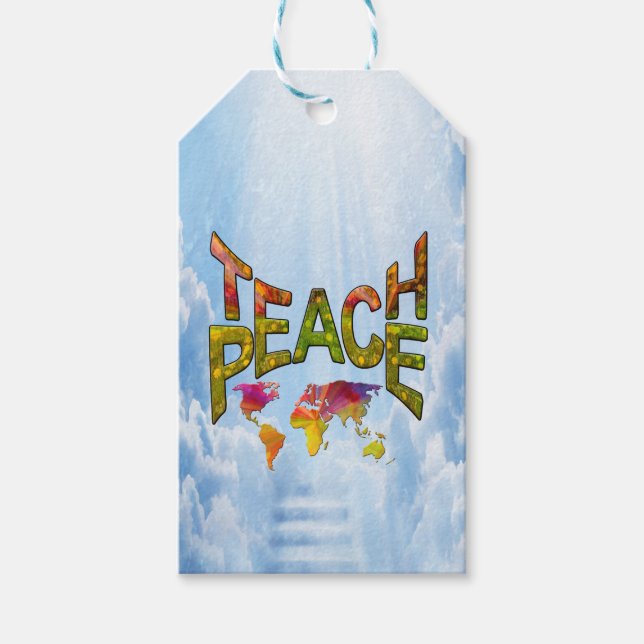 Teach Peace   Gift Tags (Front)