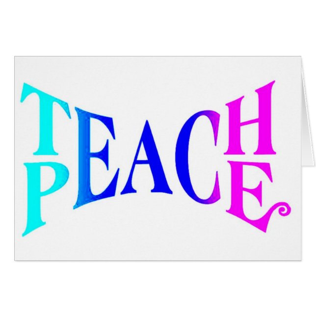 Teach Peace Good Vibes! (Front Horizontal)