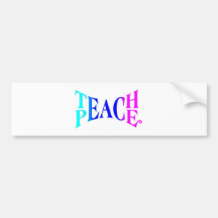 Teach Peace Good Vibes! Bumper Sticker
