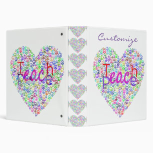 Teach Peace Heart Thunder_Cove Binder