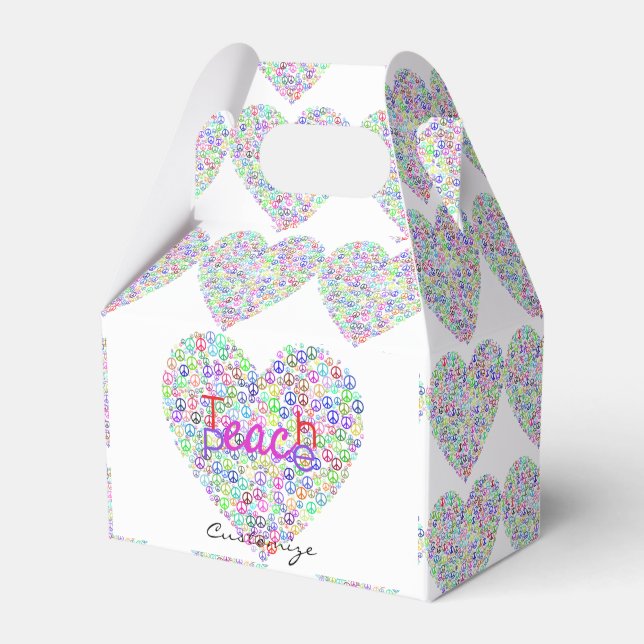 Teach Peace Heart Thunder_Cove Favor Box (Front Side)