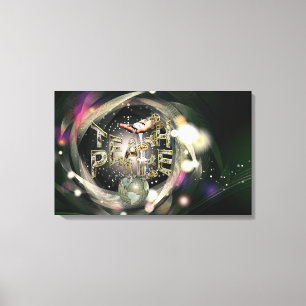 Teach-Peace  Movement Canvas Print