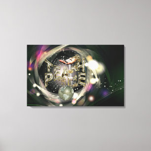 Teach-Peace  Movement Canvas Print