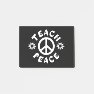 Teach Peace Post-it Notes