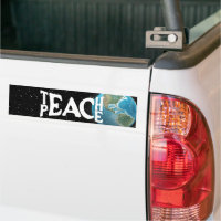 "Teach Peace" Text and Planet Earth