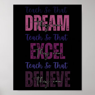 Teach So That They Can Dream' Black History Month Poster