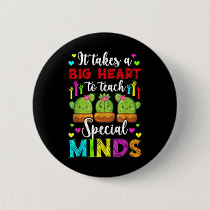 Teach Special Minds Autism Teacher Autism Awarenes 2 Inch Round Button
