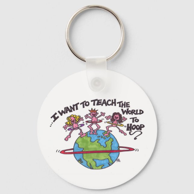 Teach the World Keychain (Front)