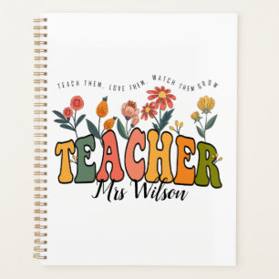 Teach Them Love Them Watch . Personalized Teacher  Planner
