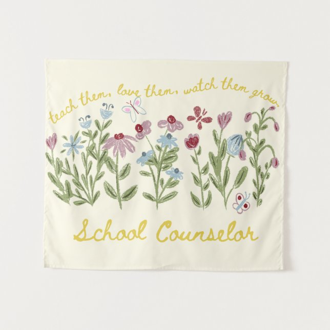 Teach Them Love Them Watch Them Grow  Tapestry (Front (Horizontal))
