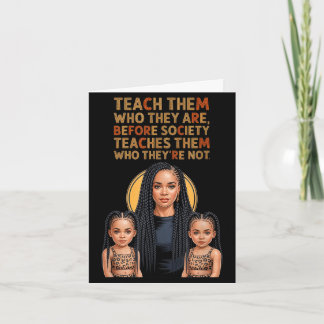 Teach who are mother daughters identity braids card
