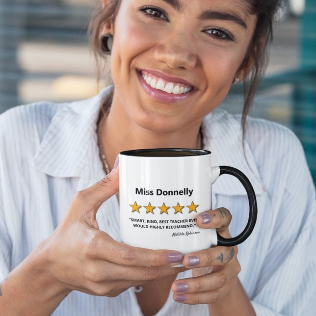 Teacher 5 Star Rating | Teacher Appreciation Gift Mug (Creator Uploaded)