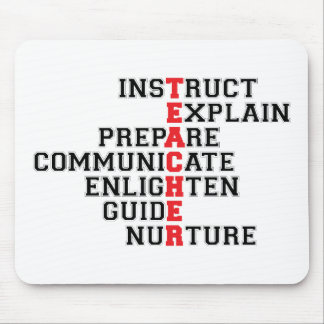 Teacher Acrostic Mouse Pad
