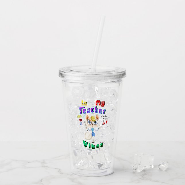 Teacher Acrylic Tumbler (Back Ice)