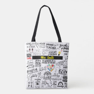 TEACHER AFFIRMATIONS TOTE BAG - Personalized