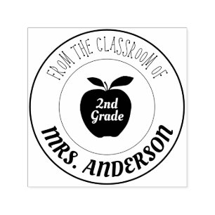 Teacher and Grade   From The Classroom of Self-inking Stamp