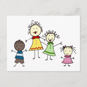 Teacher And Kids Postcard