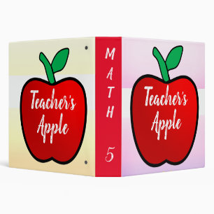 Teacher Apple Binder