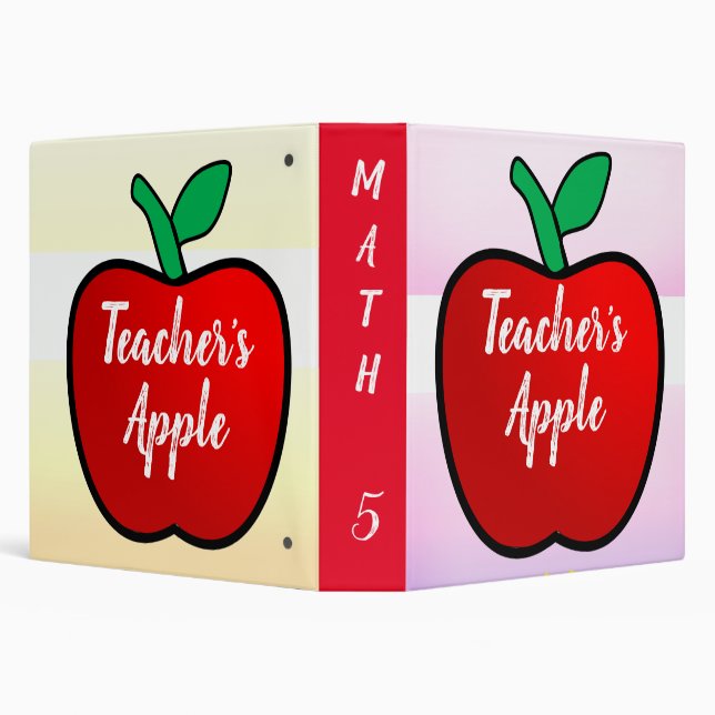 Teacher Apple Binder (Background)