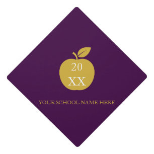 Teacher Apple Graduation Cap Topper