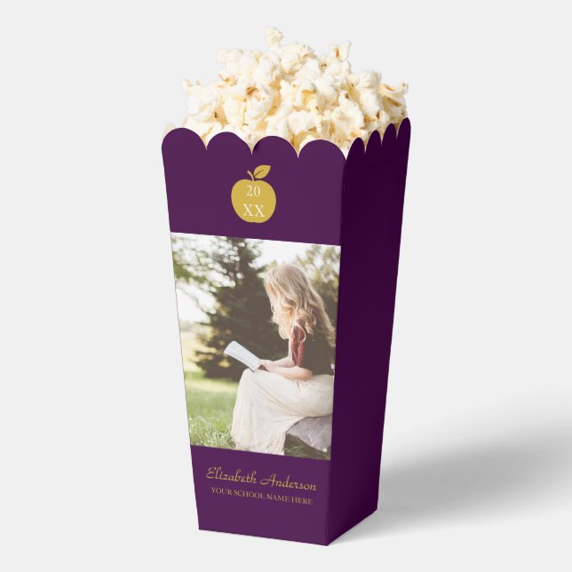 Teacher Apple Graduation Favor Box (Popped)