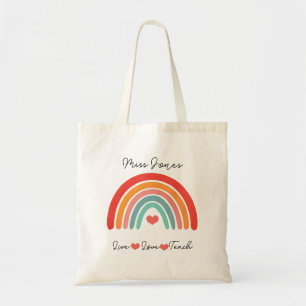 Teacher Apple it takes a Big heart  thank you bag