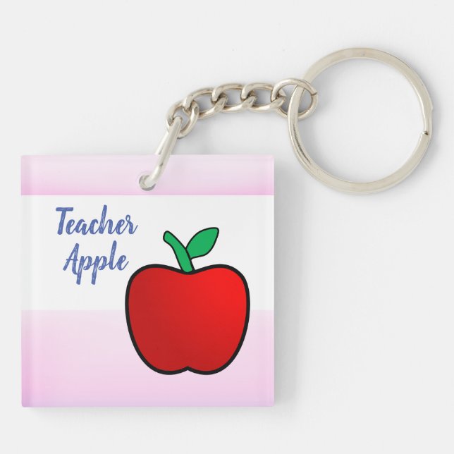 Teacher Apple Key Ring (Dos)