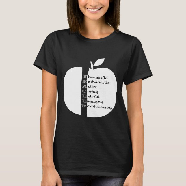 TEACHER apple shirt (Front)