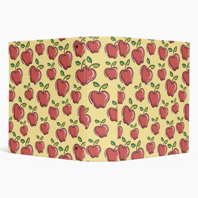 Teacher Apple Tree Patterns Preschool Art Teacher  Binder (Background)