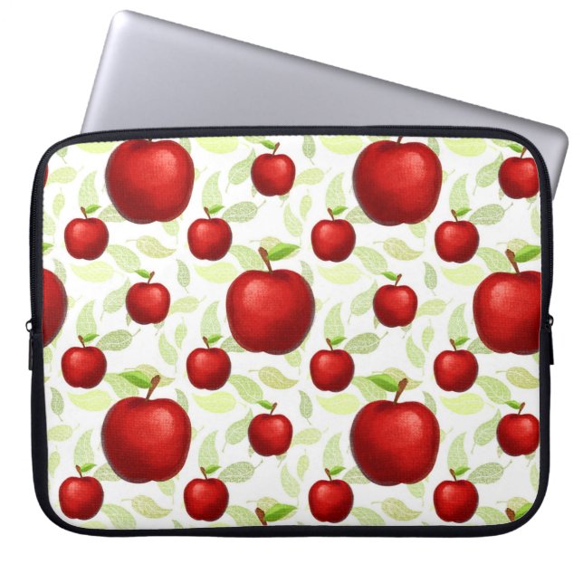 Teacher Apple Tree Patterns Preschool Art Teacher  Laptop Sleeve (Front)